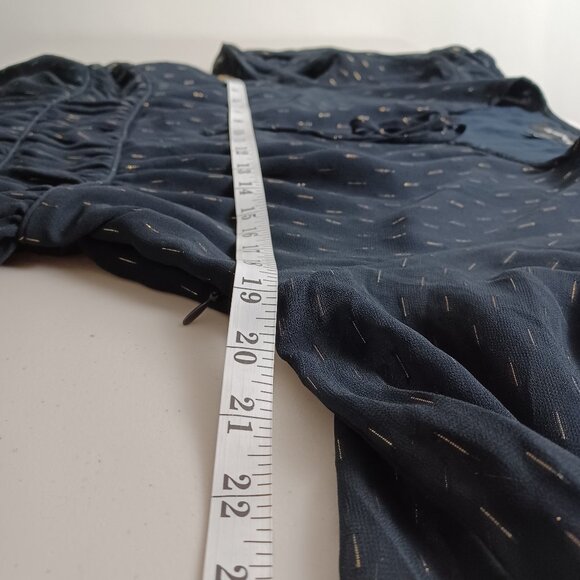 Forever New Metallic Corded Chiffon Blouse - Picture 10 of 16